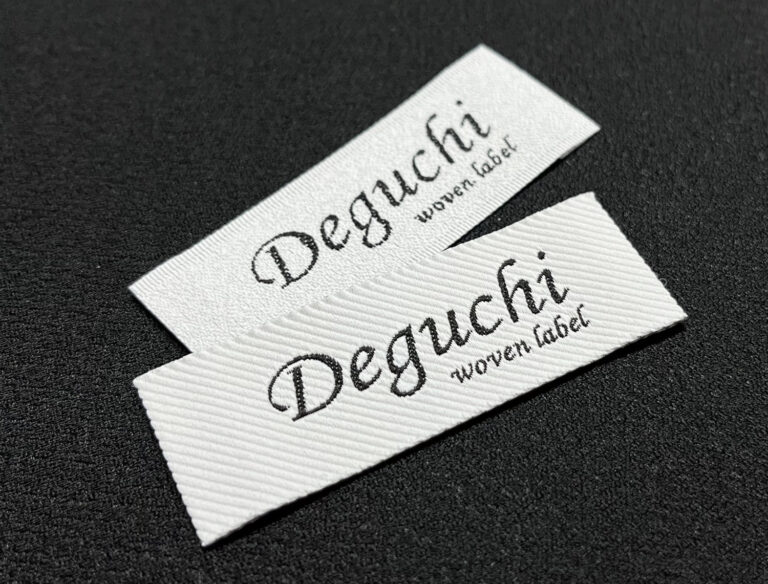 刺繍タグをオリジナルの織りネームやブランドタグで制作する | おりラボ(出口織ネーム)の日常ブログ